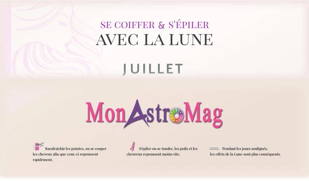 Couper cheveux et poils avec la Lune (Juillet 2018)