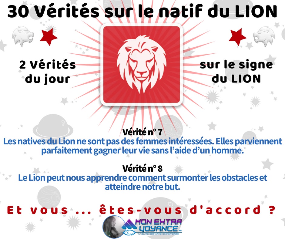 Signe du LION Vérités du Jour 3