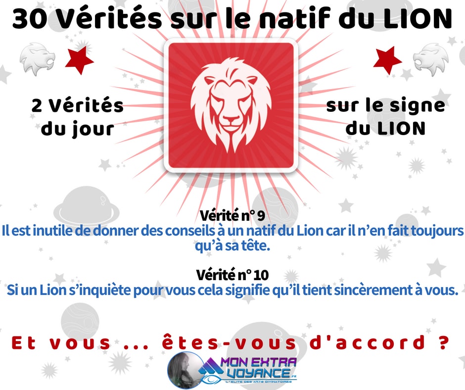 Signe du LION Vérités du Jour 4