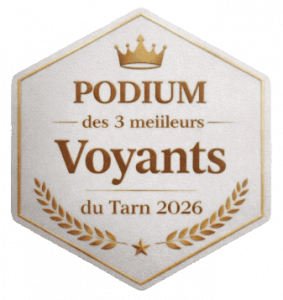 BADGE LABEL PODIUM DES 3 MEILLEURS VOYANTS DU TARN 2026